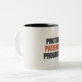 Protéine Patience Progrès | Mug de motivation pour (Devant gauche)