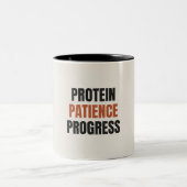 Protéine Patience Progrès | Mug de motivation pour (Centre)