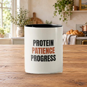 Protéine Patience Progrès Mug de motivation pour