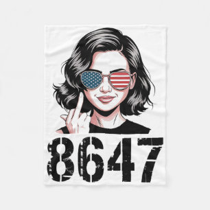 Protest 86 47 Anti Trump Grappig 8647 Anti-trump V Fleece Deken