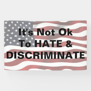 Protest Banner, antidiscriminatieschema Spandoek