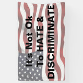 Protest Banner, antidiscriminatieschema Spandoek (Verticaal)