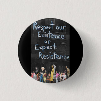 Protest bord ronde button 3,2 cm