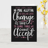 Protest Change What You Cannot Accept Black Histor Kaart (Gele Bloem)