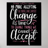 Protest Change What You Cannot Accept Black Histor Poster (Voorkant)