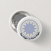 Protest Hex Sign Trans Rights Button (Voorkant /achterkant)