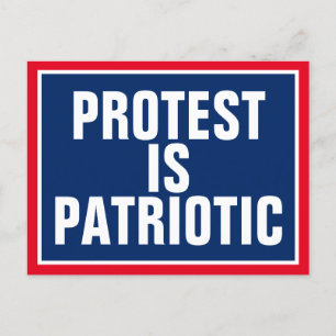 Protest is Patriotic First Amendment Briefkaart