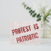 Protest is patriottisch briefkaart (Staand voorkant)