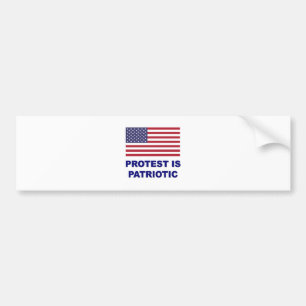 Protest is patriottisch bumpersticker