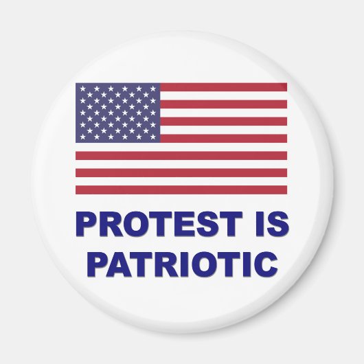 Protest is patriottisch magneet (Voorkant)