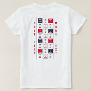 Protest is Sjabloon Patriottisch Plein Logo T-shirt