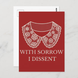 Protest met een verbod op abortus bij loopsporen briefkaart