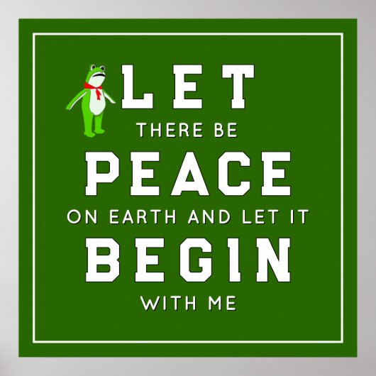 Protest Rally Peace On Earth Poster (Devant)