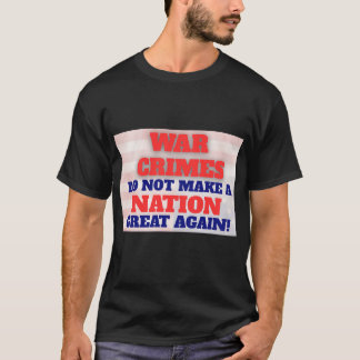 Protest T-shirt, Oorlogsmisdaden Protest, Anti-MAG T-shirt