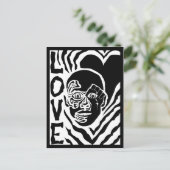 protest tegen het briefkaart van liefde (Staand voorkant)