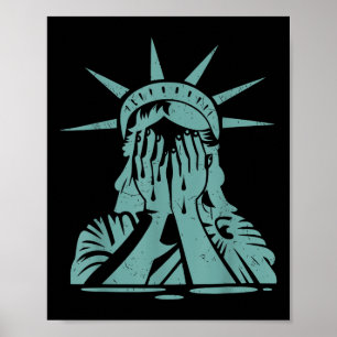 Protest tegen het Huilende Vrijheidsbeeld Poster
