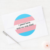 protest tegen wetsvoorstel ronde sticker (Envelop)