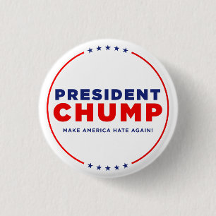 Protest Trump: Button "Presidenten pomp"