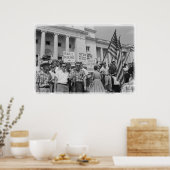 Protest van Race Menging Civil Rights Movement Poster (Keuken)