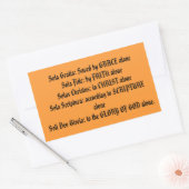 Protestant Creed 5 Solas Bumpersticker Rechthoekige Sticker (Envelop)