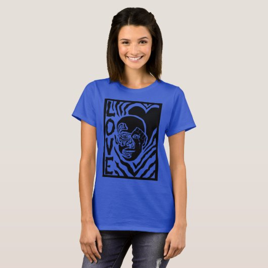 protestation avec amour T-shirt (Devant entier)