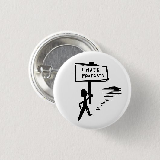 protestbadge ronde button 3,2 cm (Voorkant /achterkant)