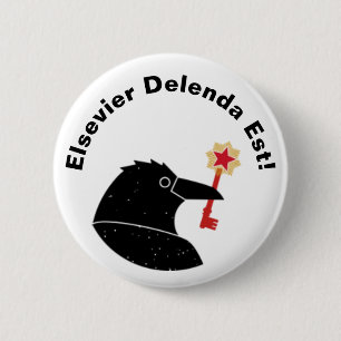 Protestknop van Elsevier Ronde Button 5,7 Cm