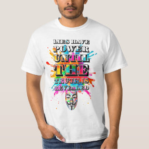 Protestslogan. Anoniem. T-shirt