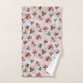 Protheembloemvlokjes met snijblad bad handdoek (Handdoek)