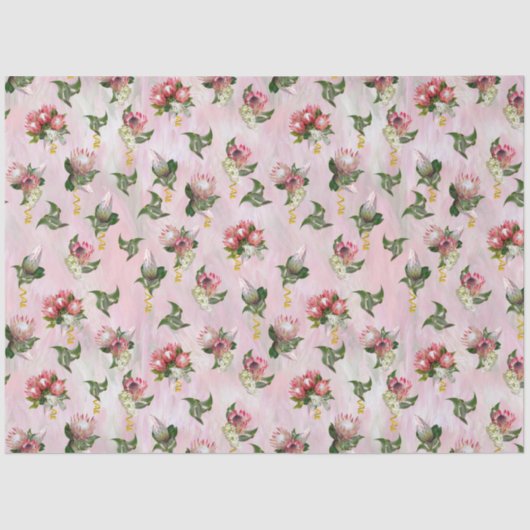 Protheembloemvlokjes met snijblad tissuepapier (Voorkant)