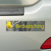 Prothonatary Warbler Logo Bumpersticker (Op auto)