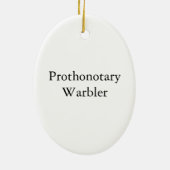 Prothonotary Warbler, John Audubon Keramisch Ornament (Achterkant)