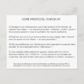 Protocole Carte Core : Enregistrement (Dos)