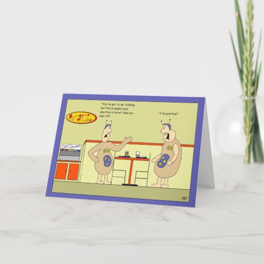 Proton Neutron Electron Verjaardag Kaart (Voorkant)