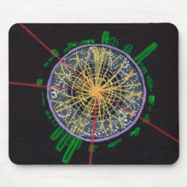 Protonbotsingen bij het LHC-mousepad Muismat