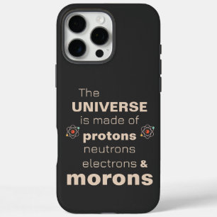 Protonen Neutronen Elektronen & Dwaas iPhone 16 Pro Max Hoesje
