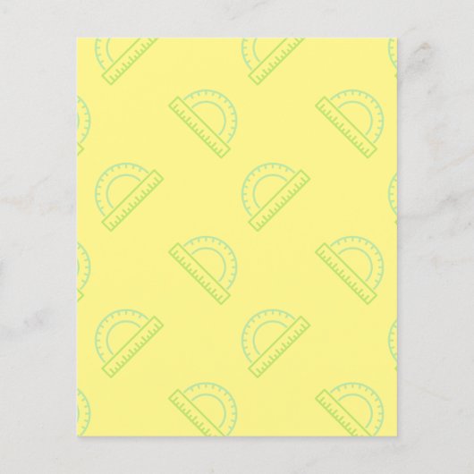 Protractor Wiskunde Pattern Post-it Notes (Achterkant)