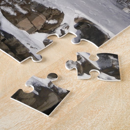 Protubérances dans le puzzle d'hiver (Côté)