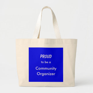 Proud2Be een communautaire organisator (Tas) Grote Tote Bag