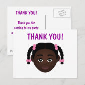 #Proud2BNaturalMe Choose-My-Complexion Bedankt Briefkaart (Voorkant / Achterkant)