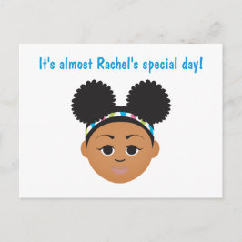 #Proud2BNaturalMe Verjaardagsuitnodiging Kaart