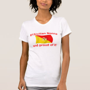 Proud #1 Siciliaanse nonna T-shirt
