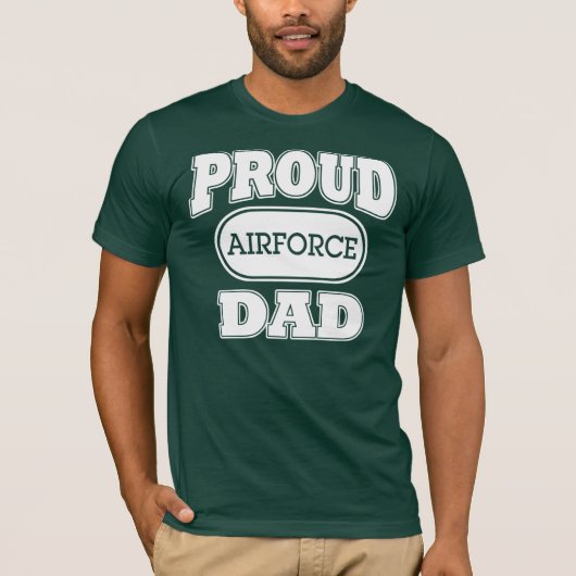 Proud Air Force dad T-shirt (Voorkant)