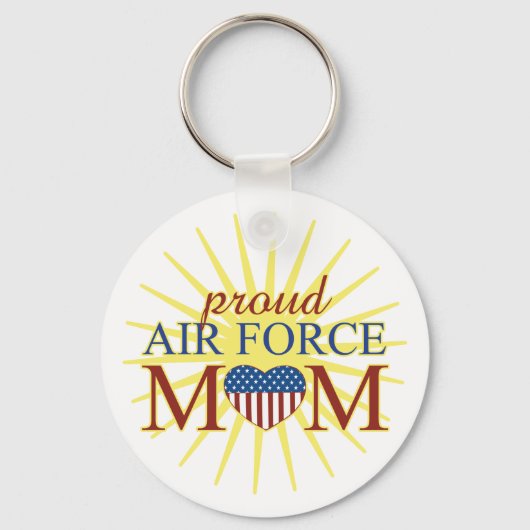 Proud Air Force Mam Sleutelhanger (Voorkant)