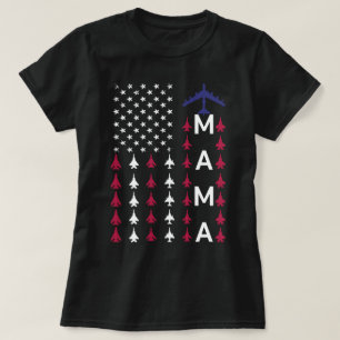 Proud Air Force mama Wife Mama Usafa mama T-shirt