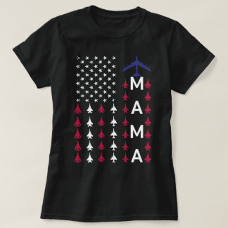 Proud Air Force mama Wife Mama Usafa mama T-shirt