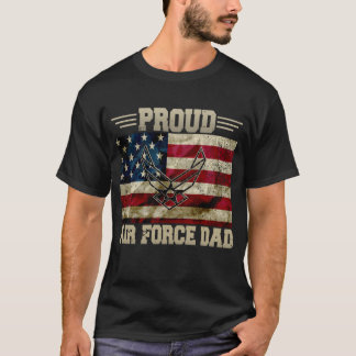 Proud Air Force Pap Militaire Veteraan Pride Ameri T-shirt