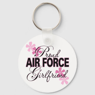Proud Air Force Vriendin Sleutelhanger
