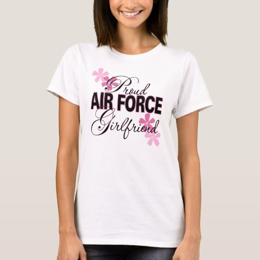 Proud Air Force Vriendin T-shirt (Voorkant)