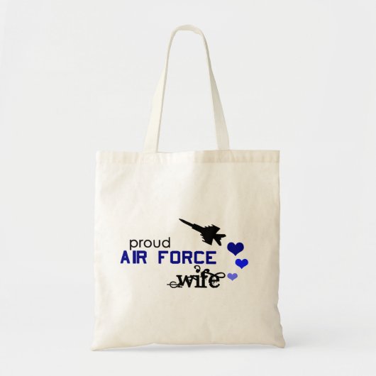 Proud Air Force Wife Bag Tote Bag (Voorkant)